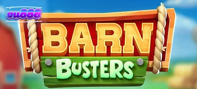 Tampilan visual karakter domba dan lumbung dalam permainan slot Barn Busters